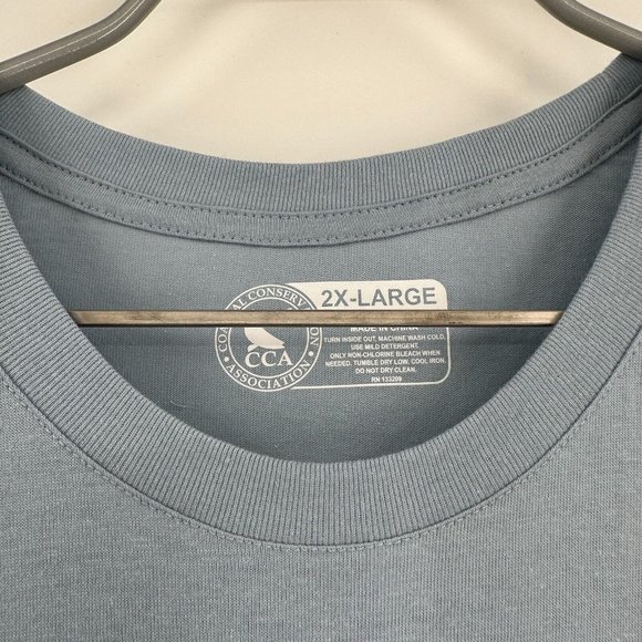 CCA Bronco Fishing Rig Short Sleeve T-Shirt Blue 2XL Men's Coastal Conservation - Picture 4 of 6